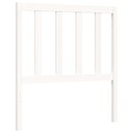 vidaXL Cadre de lit et tête de lit blanc 100x200 cm bois massif