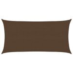 vidaXL Voile d'ombrage 160 g/m² Marron 3x6 m PEHD
