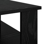 vidaXL Table basse Chêne noir 90 x 50 x 40 cm Bois d'ingénierie