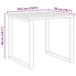 vidaXL Ensemble de tables de transat 3 pièces en bois d'acacia massif