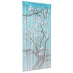 vidaXL Rideau de porte anti-insectes multicolore 100 x 200 cm Bambou