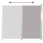 vidaXL Auvent latéral rétractable 120 x 300 cm Gris