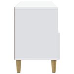 vidaXL Meuble TV Blanc 102 x 34 5 x 50 cm Bois d'ingénierie