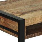 vidaXL Table de maquillage avec miroir 100x50x75 cm en bois de mangue massif