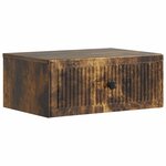 vidaXL Cabinet de chevet 2 Pièces Chêne fumé 49 x 34 5 x 20 cm