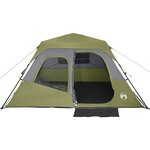vidaXL Tente familiale 10 personnes vert libération rapide imperméable