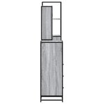 vidaXL Ensemble de meubles de salle de bain 4 Pièces sonoma gris