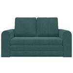 vidaXL Canapé-Lit Vert foncé 148 x 71 x 83 cm Velours