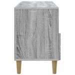 vidaXL Meuble TV 102 x 34 5 x 50 cm Sonoma gris Bois d'ingénierie
