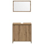 vidaXL Ensemble de meubles salle de bain 3 Pièces bois d'ingénierie