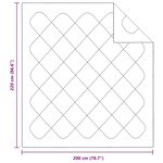 vidaXL Couettes & Duvets Blanc 200 x 220 cm Microfibre