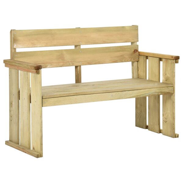 vidaXL Banc de jardin 121 cm bois de pin imprégné