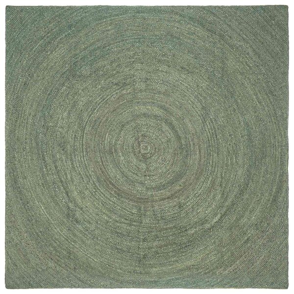vidaXL Tapis de surface Vert olive 200 x 200 cm Jute