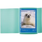 Chemise à élastiques  PP  A3  turquoise translucide HERMA