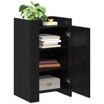 vidaXL Buffet Chêne noir 45 x 35 x 75 cm Bois d'ingénierie
