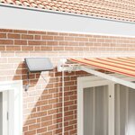 vidaXL Auvent Rétractable avec jaune et orange 300 x 250 cm tissu