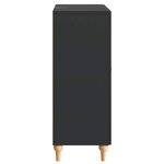 vidaXL Buffet avec tiroir Noir 66 x 34 5 x 90 cm Bois d'ingénierie