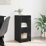 vidaXL Buffet Chêne noir 35 x 37 x 76 cm Bois d'ingénierie