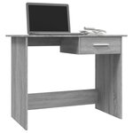 vidaXL Bureau Sonoma gris 100x50x76 cm Bois d'ingénierie