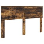 vidaXL Tête de lit Chêne fumé 150 cm Bois d'ingénierie