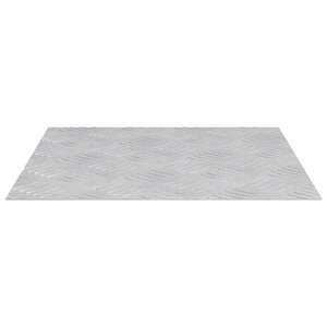 vidaXL Plaques à damier 2 Pièces Argent 40 x 40 cm Aluminium