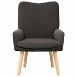 vidaXL fauteuil Gris foncé 63 x 67 x 94 cm