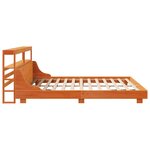 vidaXL Cadre de lit sans matelas cire marron 180x200cm bois pin massif