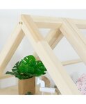 Lit cabane avec étagère 80 x 180 blanc