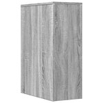 vidaXL Armoire de salle de bain étroite avec roulettes sonoma gris