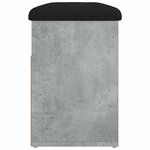 vidaXL Banc à chaussures gris béton 82x32x45 5 cm bois d'ingénierie