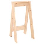 vidaXL Tabourets lot de 2 40x40x75 cm bois massif de pin