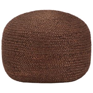 vidaXL Pouf fait à la main Marron 40 x 45 cm Jute