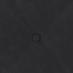 vidaXL Coussin de Dos Noir 140 x 50 cm Tissu en velours côtelé