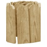 vidaXL Rouleaux de bordure 2 Pièces 120 cm Bois de pin imprégné