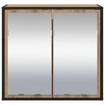 vidaXL Armoire Miroir de Salle de Bain chêne artisanal 65 x 20 x 60 cm