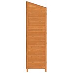vidaXL Remise de jardin Marron 55x52x174 5 cm Bois de sapin solide