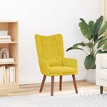 Fauteuil relaxant vidaXL en velours jaune