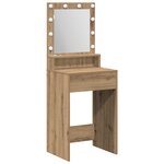 vidaXL Coiffeuse chêne artisanal 50 x 41 x 135 cm Bois d'ingénierie