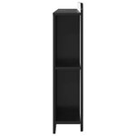 vidaXL Cabinet de Tête de Lit avec stockage Noir Bois d'ingénierie