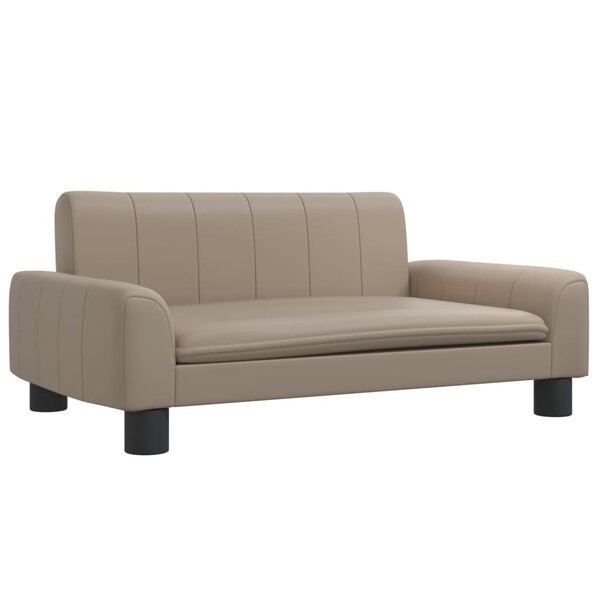 vidaXL Canapé pour enfants cappuccino 70x45x30 cm similicuir