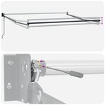 vidaXL Store Rétractable Automatique Jaune et Orange 300x250 cm