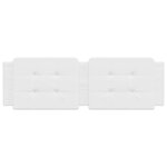 vidaXL Coussin de tête de lit blanc 152 cm similicuir