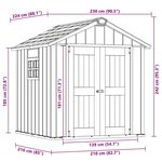 Keter Abri de jardin Oakland 757 anthracite