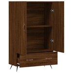 vidaXL Buffet haut chêne marron 69 5x31x115 cm bois d'ingénierie