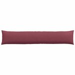 vidaXL Coussins de canapé 2 Pièces Bordeaux 200 x 40 cm tissu