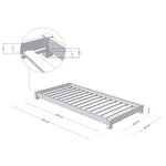 Lit enfant TEENY 80 x 180 bleu clair