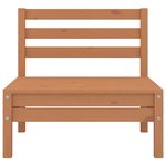 Salon de jardin meuble d'extérieur ensemble de mobilier 8 pièces marron miel bois de pin massif 02_0017866