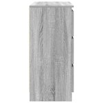 vidaXL Buffet sonoma gris 80x35x76 cm bois d'ingénierie