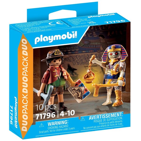 PLAYMOBIL 71796 - Duo : Chasseur de trésors  momie et accessoires