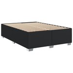 vidaXL Sommier à lattes de lit avec matelas Noir 160x200 cm